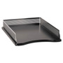 Rolodex Distinctions Desk Tray, 1 Section, Letter Size Files, 8.5" x 11", Black/Silver View Product Image