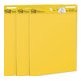 Post-it Easel Pads Super Sticky Self-Stick Easel Pads, 25 x 30, Bright Yellow, 25 Sheets, 3/Carton View Product Image