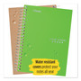 Five Star Wirebound Notebook, 1 Subject, Medium/College Rule, Green Cover, 11 x 8.5, 100 Sheets View Product Image