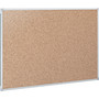 Mead Cork Bulletin Board, 48 x 36, Silver Aluminum Frame View Product Image