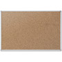 Mead Cork Bulletin Board, 36 x 24, Silver Aluminum Frame View Product Image