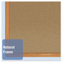 Mead Cork Bulletin Board, 48 x 36, Oak Frame View Product Image