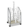 Safco Wire Roll/Files, 20 Compartments, 18w x 12.75d x 24.5h, Gray View Product Image