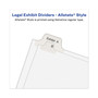 Avery-Style Preprinted Legal Side Tab Divider, Exhibit Z, Letter, White, 25/Pack, (1396) View Product Image