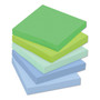 Post-it Notes Super Sticky Recycled Notes in Bora Bora Colors, 3 x 3, 70-Sheet, 24/Pack View Product Image