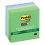 Post-it Notes Super Sticky Recycled Notes in Bora Bora Colors, 3 x 3, 90-Sheet, 5/Pack View Product Image