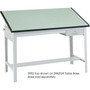 Safco Precision Drafting Table Top, Rectangular, 60w x 37-1/2d, Green View Product Image