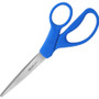 Westcott Preferred Line Stainless Steel Scissors, 8" Long, 3.5" Cut Length, Blue Straight Handle View Product Image