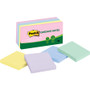 Post-it Greener Notes Recycled Note Pads, 3 x 3, Assorted Helsinki Colors, 100-Sheet, 12/Pack View Product Image