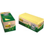 Post-it Greener Notes Recycled Note Pad Cabinet Pack, 3 x 3, Canary Yellow, 75-Sheet, 24/Pack View Product Image