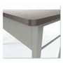 Linea Italia Trento Line Rectangular Desk, 47.25w x 23.63d x 29.5h, Mocha/Gray View Product Image