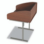 Linea Italia Study Carrell Starter Unit, 2-Leg, 31.25 x 23.5 x 45.25, Cherry View Product Image