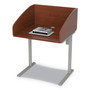 Linea Italia Study Carrell Starter Unit, 2-Leg, 31.25 x 23.5 x 45.25, Cherry View Product Image