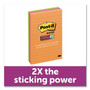 Post-it Notes Super Sticky Pads in Rio de Janeiro Colors, Lined, 4 x 6, 90-Sheet Pads, 3/Pack View Product Image