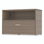 Linea Italia Urban 36" Credenza, Bottom Pedestal, 35.25w x 15.25d x 23.75h, Natural Walnut View Product Image