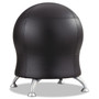 Safco Zenergy Ball Chair, Black Seat/Black Back, Silver Base SAF4751BV View Product Image