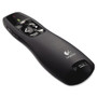 Logitech R400 Wireless Presentation Remote with Laser Pointer, 50 ft. Range, Matte Black View Product Image