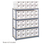 Safco Steel Pack Archival Shelving, 69w x 33d x 84h, Gray View Product Image