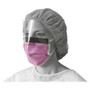 Medline Prohibit Face Mask w/Eyeshield, Polypropylene/Cellulose, Purple, 25/Box View Product Image