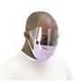 Medline Prohibit Face Mask w/Eyeshield, Polypropylene/Cellulose, Purple, 25/Box View Product Image