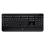Logitech K800 Wireless Illuminated Keyboard, Black View Product Image