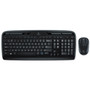 Logitech MK320 Wireless Keyboard + Mouse Combo, 2.4 GHz Frequency/30 ft Wireless Range, Black View Product Image