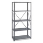 Safco Commercial Steel Shelving Unit, Five-Shelf, 36w x 18d x 75h, Dark Gray View Product Image