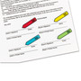 Post-it Flags Arrow Message 1/2" Page Flags w/Dispensers, "Sign Here", Asst Primary, 120/Pack View Product Image