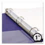 Samsill Earth's Choice Biobased Economy Round Ring View Binders, 3 Rings, 1" Capacity, 11 x 8.5, Purple View Product Image