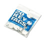 SteelMaster Oval Snap-Hook Key Tags, Plastic, 1 1/8 x 1 1/4, White, 20/Pack View Product Image