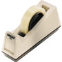 Scotch Heavy-Duty Weighted Desktop Tape Dispenser, 3" Core, Plastic, Putty/Brown View Product Image