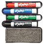 EXPO Whiteboard Caddy Set, Broad Chisel Tip, Assorted Colors, 4/Set View Product Image