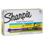 Sharpie Liquid Pen Style Highlighters, Chisel Tip, Fluorescent Purple, Dozen View Product Image