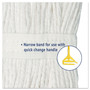 Boardwalk Cut-End Wet Mop Head, Rayon, No. 20, White View Product Image