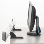 3M In-Line Adjustable Desktop Copyholder, Plastic, 150 Sheet Capacity, Black/Clear View Product Image