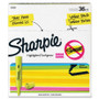 Sharpie Tank Style Highlighters, Chisel Tip, Fluorescent Yellow, 36/Box View Product Image