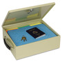 SteelMaster Jumbo Cash Box w/Lock, Sand View Product Image