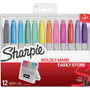 Sharpie Permanent Markers w/Storage Case, Fine Bullet Tip, Assorted Colors, Dozen SAN1983179 View Product Image