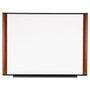 3M Melamine Dry Erase Board, 48 x 36, Mahogany Frame View Product Image