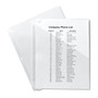 Avery Binder Pockets, 3-Hole Punched, 9 1/4 x 11, Clear, 5/Pack View Product Image