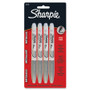 Sharpie Metallic Fine Point Permanent Markers, Bullet Tip, Silver, 4/Pack View Product Image