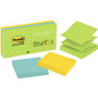 Post-it Pop-up Notes Original Pop-up Refill, 3 x 3, Assorted Jaipur Colors, 100-Sheet, 6/Pack View Product Image