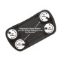 ComfortMakers Rolling Wrist Rest, 5 x 2 1/2 x 5/8, Black View Product Image