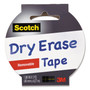 Scotch Dry Erase Tape, 3" Core, 1.88" x 5 yds, White View Product Image