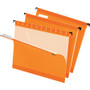 Pendaflex Colored Reinforced Hanging Folders, Letter Size, 1/5-Cut Tab, Orange, 25/Box View Product Image