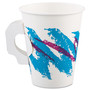 Dart Jazz Paper Hot Cups, Handles, 8oz, Polycoated, 1000/Carton View Product Image