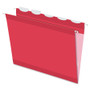 Pendaflex Ready-Tab Colored Reinforced Hanging Folders, Letter Size, 1/5-Cut Tab, Red, 25/Box View Product Image