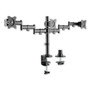 Alera AdaptivErgo Pole-Mount Triple Arm for 27" Monitors, 360 deg Rotation, +45/-45 deg Tilt, 45 deg Pan, Black, Supports 17.6 lb View Product Image