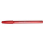 Paper Mate InkJoy 100 Stick Ballpoint Pen, Medium 1mm, Red Ink/Barrel, Dozen View Product Image