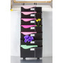 Officemate Grande Central Wall Filing System, Seven Pockets, 16 5/8 x 4 3/4 x 38 1/4, Black View Product Image